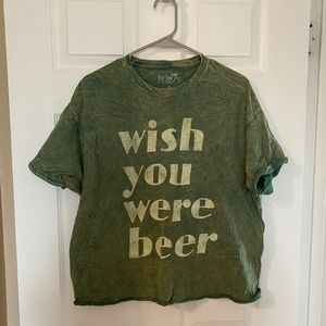Wish you were beer graphic tee